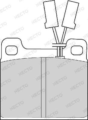 Necto FD4157A - Kit de plaquettes de frein, frein à disque cwaw.fr