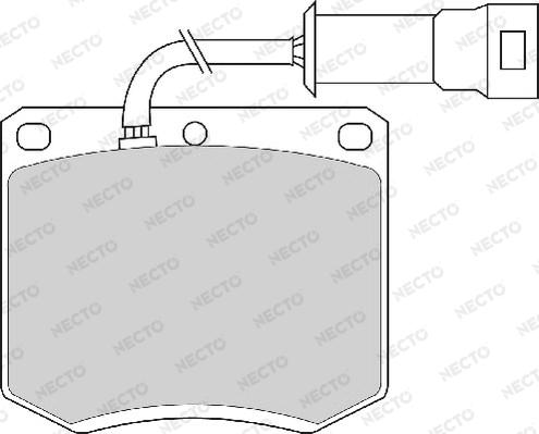 Necto FD4162A - Kit de plaquettes de frein, frein à disque cwaw.fr