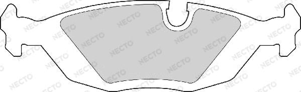 Necto FD412A - Kit de plaquettes de frein, frein à disque cwaw.fr