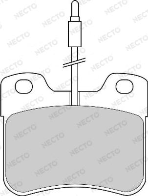 Necto FD4175A - Kit de plaquettes de frein, frein à disque cwaw.fr