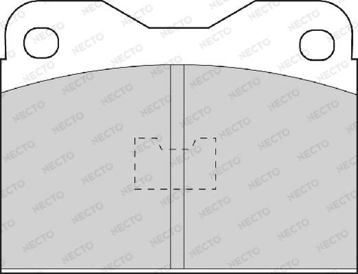 Necto FD489A - Kit de plaquettes de frein, frein à disque cwaw.fr