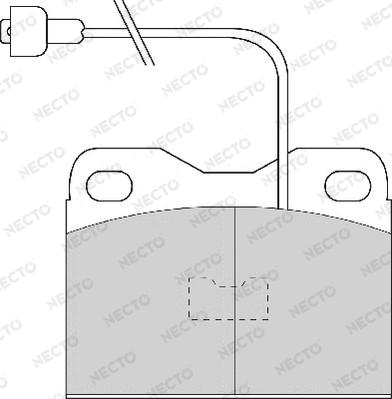 Necto FD426A - Kit de plaquettes de frein, frein à disque cwaw.fr