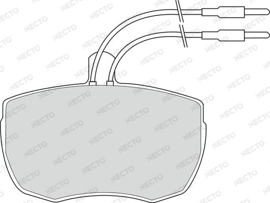 Necto FD559V - Kit de plaquettes de frein, frein à disque cwaw.fr