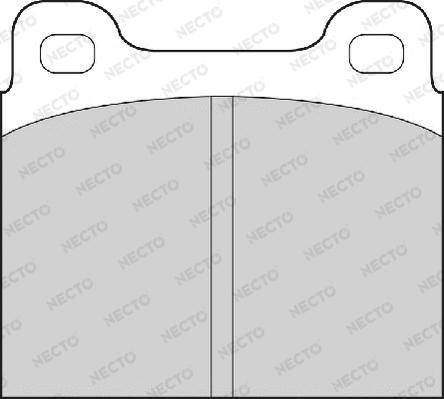 Necto FD50A - Kit de plaquettes de frein, frein à disque cwaw.fr