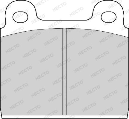 Necto FD51A - Kit de plaquettes de frein, frein à disque cwaw.fr