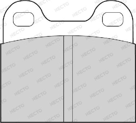 Necto FD52A - Kit de plaquettes de frein, frein à disque cwaw.fr