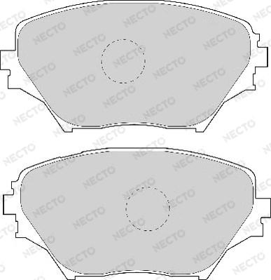 Necto FD6999A - Kit de plaquettes de frein, frein à disque cwaw.fr