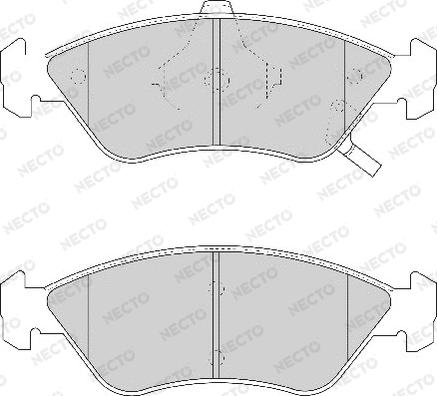 Necto FD6994A - Kit de plaquettes de frein, frein à disque cwaw.fr