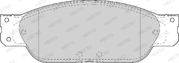 Necto FD6996A - Kit de plaquettes de frein, frein à disque cwaw.fr