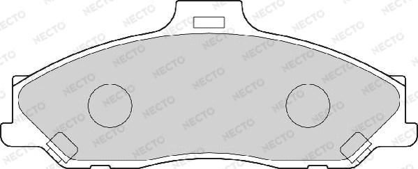 Necto FD6991A - Kit de plaquettes de frein, frein à disque cwaw.fr