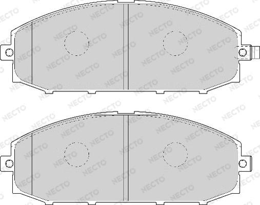 Necto FD6998A - Kit de plaquettes de frein, frein à disque cwaw.fr