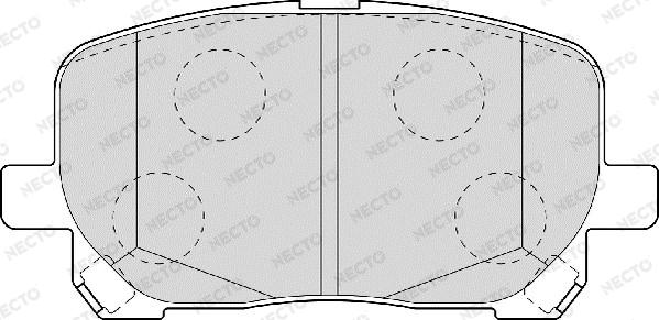 Necto FD6992A - Kit de plaquettes de frein, frein à disque cwaw.fr