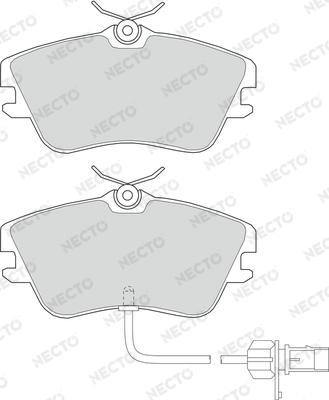 Necto FD6949V - Kit de plaquettes de frein, frein à disque cwaw.fr