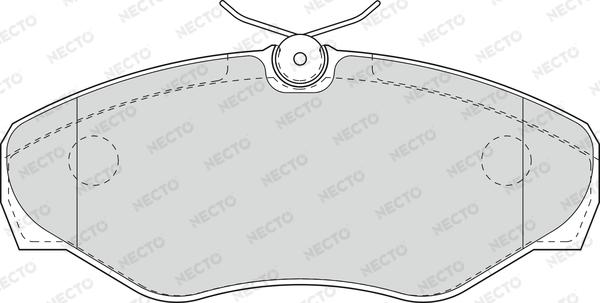 Necto FD6944A - Kit de plaquettes de frein, frein à disque cwaw.fr