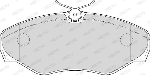 Necto FD6944V - Kit de plaquettes de frein, frein à disque cwaw.fr