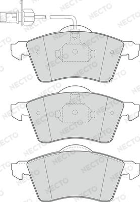 Necto FD6946V - Kit de plaquettes de frein, frein à disque cwaw.fr