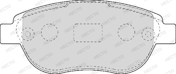 Necto FD6948A - Kit de plaquettes de frein, frein à disque cwaw.fr