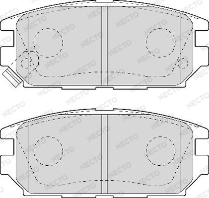 Necto FD6943A - Kit de plaquettes de frein, frein à disque cwaw.fr