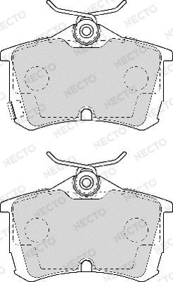 Necto FD6956A - Kit de plaquettes de frein, frein à disque cwaw.fr