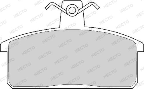 Necto FD6950A - Kit de plaquettes de frein, frein à disque cwaw.fr