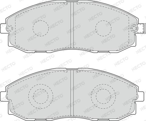 Necto FD6951V - Kit de plaquettes de frein, frein à disque cwaw.fr