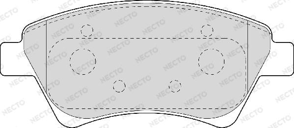 Necto FD6958A - Kit de plaquettes de frein, frein à disque cwaw.fr