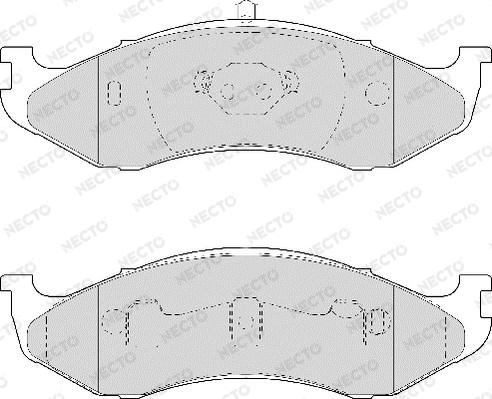 Necto FD6952A - Kit de plaquettes de frein, frein à disque cwaw.fr