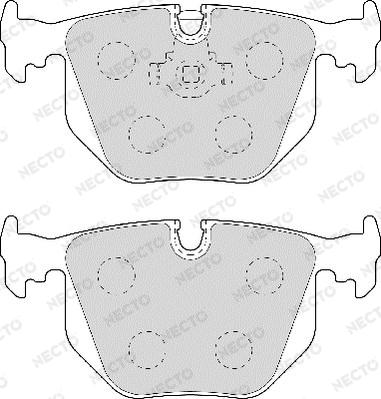 Necto FD6957A - Kit de plaquettes de frein, frein à disque cwaw.fr