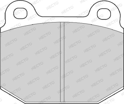 Necto FD6969A - Kit de plaquettes de frein, frein à disque cwaw.fr