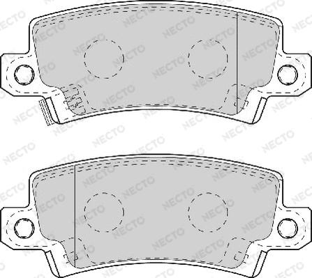 Necto FD6965A - Kit de plaquettes de frein, frein à disque cwaw.fr