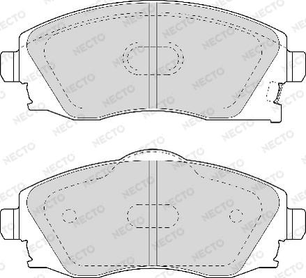 Necto FD6960A - Kit de plaquettes de frein, frein à disque cwaw.fr