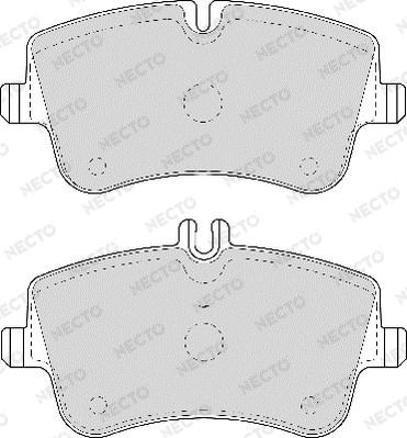 Necto FD6961A - Kit de plaquettes de frein, frein à disque cwaw.fr