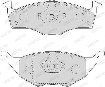 Necto FD6968A - Kit de plaquettes de frein, frein à disque cwaw.fr