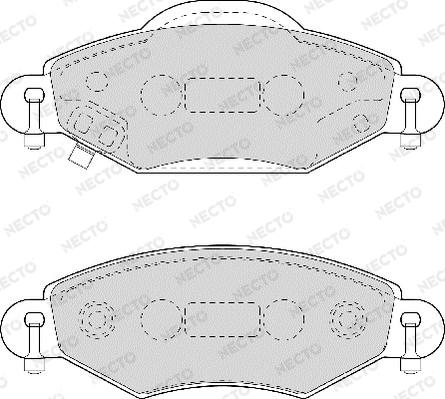 Necto FD6967A - Kit de plaquettes de frein, frein à disque cwaw.fr