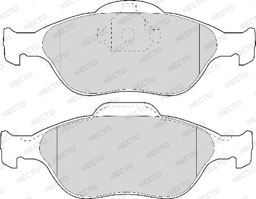 Necto FD6909A - Kit de plaquettes de frein, frein à disque cwaw.fr