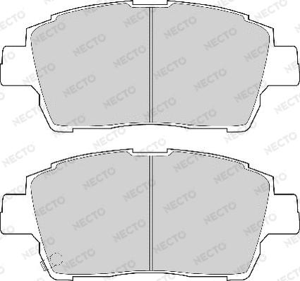 Necto FD6908A - Kit de plaquettes de frein, frein à disque cwaw.fr