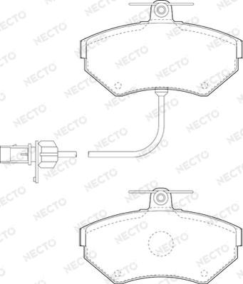 Necto FD6902A - Kit de plaquettes de frein, frein à disque cwaw.fr