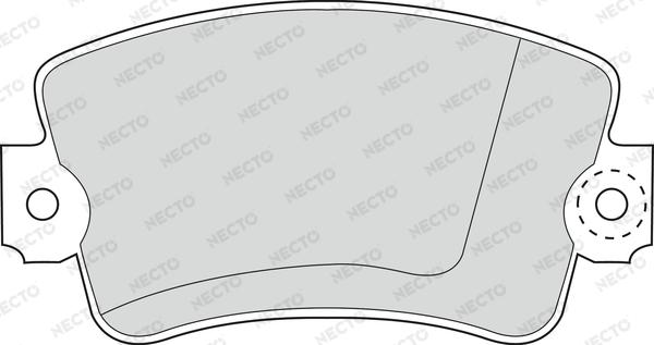 Necto FD690V - Kit de plaquettes de frein, frein à disque cwaw.fr