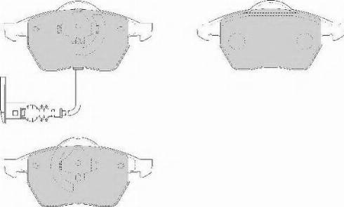 Necto FD6915N - Kit de plaquettes de frein, frein à disque cwaw.fr