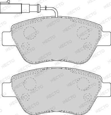 Necto FD6916A - Kit de plaquettes de frein, frein à disque cwaw.fr