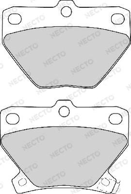 Necto FD6910A - Kit de plaquettes de frein, frein à disque cwaw.fr