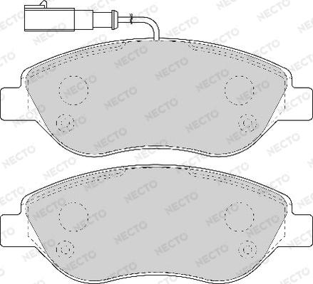 Necto FD6918A - Kit de plaquettes de frein, frein à disque cwaw.fr