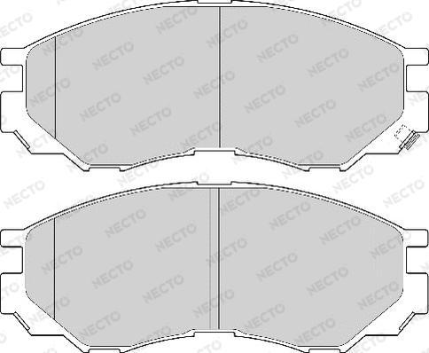 Necto FD6913A - Kit de plaquettes de frein, frein à disque cwaw.fr