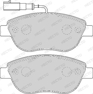 Necto FD6917A - Kit de plaquettes de frein, frein à disque cwaw.fr