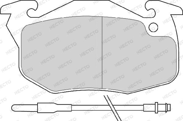 Necto FD691A - Kit de plaquettes de frein, frein à disque cwaw.fr