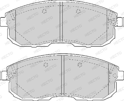 Necto FD6984A - Kit de plaquettes de frein, frein à disque cwaw.fr