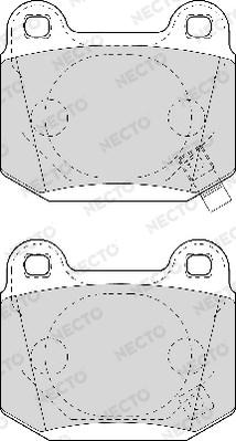 Necto FD6988A - Kit de plaquettes de frein, frein à disque cwaw.fr