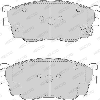 Necto FD6982A - Kit de plaquettes de frein, frein à disque cwaw.fr