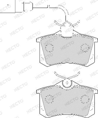 Necto FD6939A - Kit de plaquettes de frein, frein à disque cwaw.fr