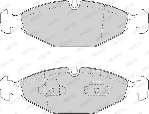 Necto FD6934A - Kit de plaquettes de frein, frein à disque cwaw.fr